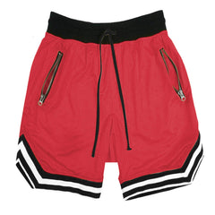 Mens Workout Training Shorts with Zipper Pocket