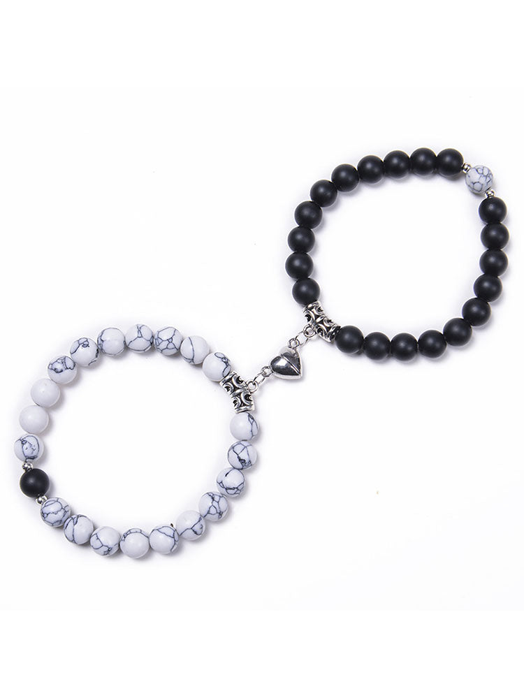 Two Piece Magnetic Attraction Couple Bracelets