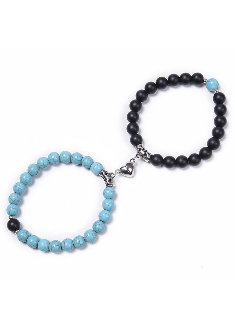 Two Piece Magnetic Attraction Couple Bracelets
