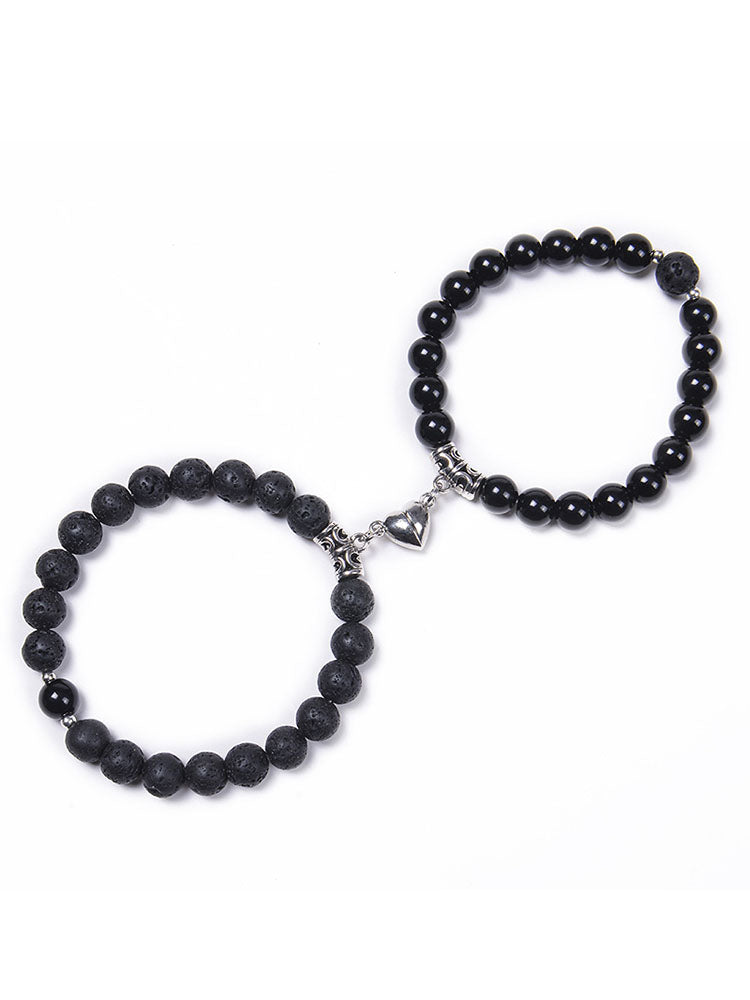 Two Piece Magnetic Attraction Couple Bracelets