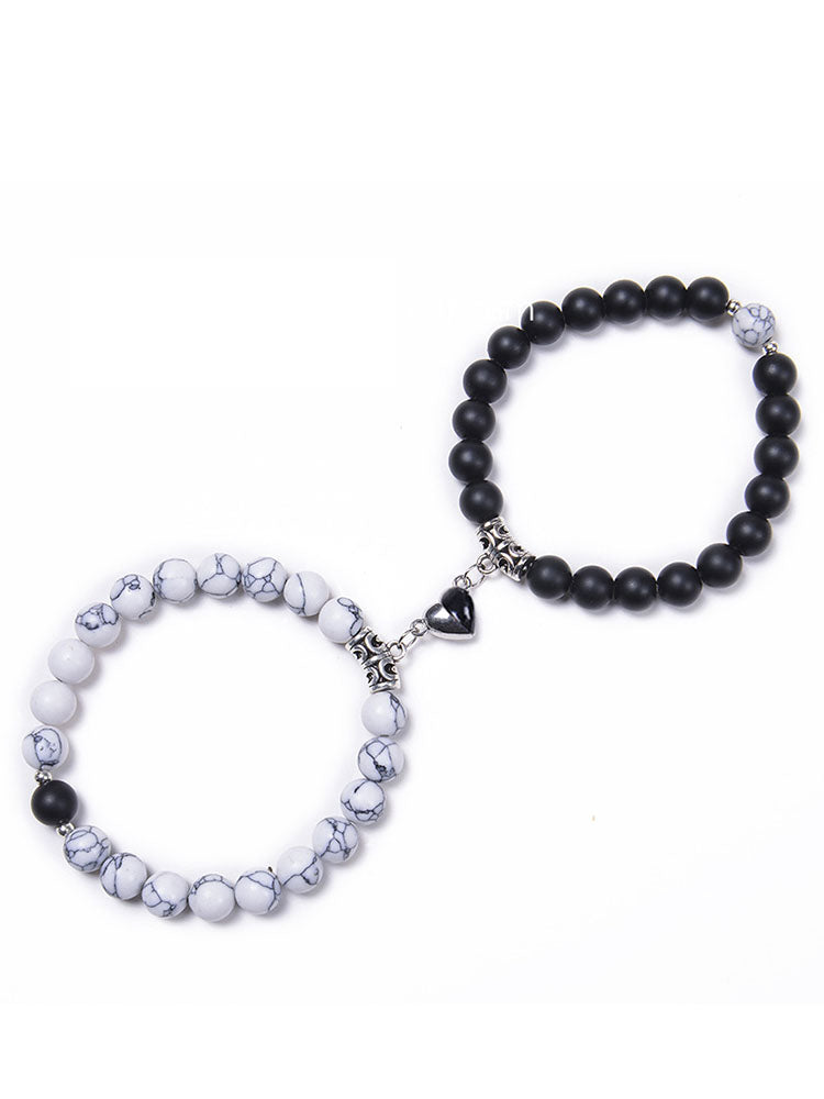 Two Piece Magnetic Attraction Couple Bracelets