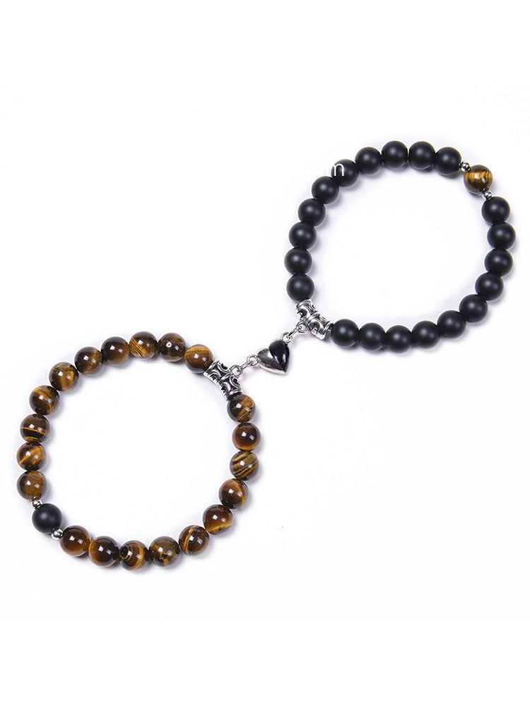 Two Piece Magnetic Attraction Couple Bracelets