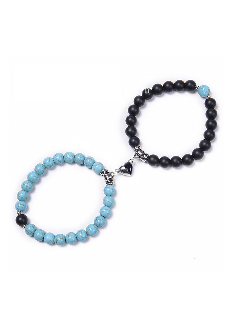 Two Piece Magnetic Attraction Couple Bracelets