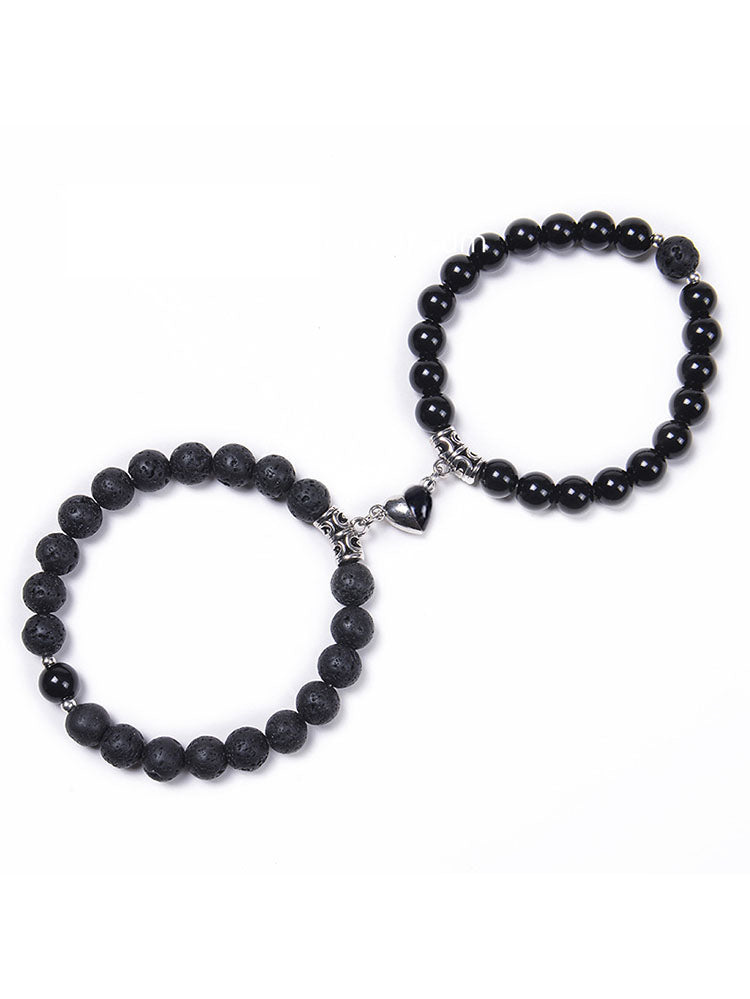 Two Piece Magnetic Attraction Couple Bracelets