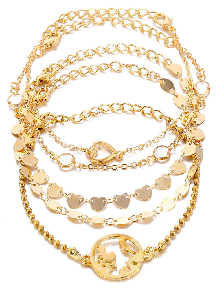 Multilayer Chian Bracelets Anklet