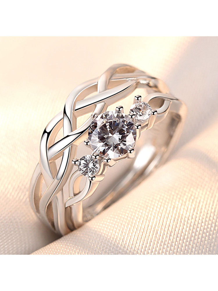 Minimalist Couple Plain Rings