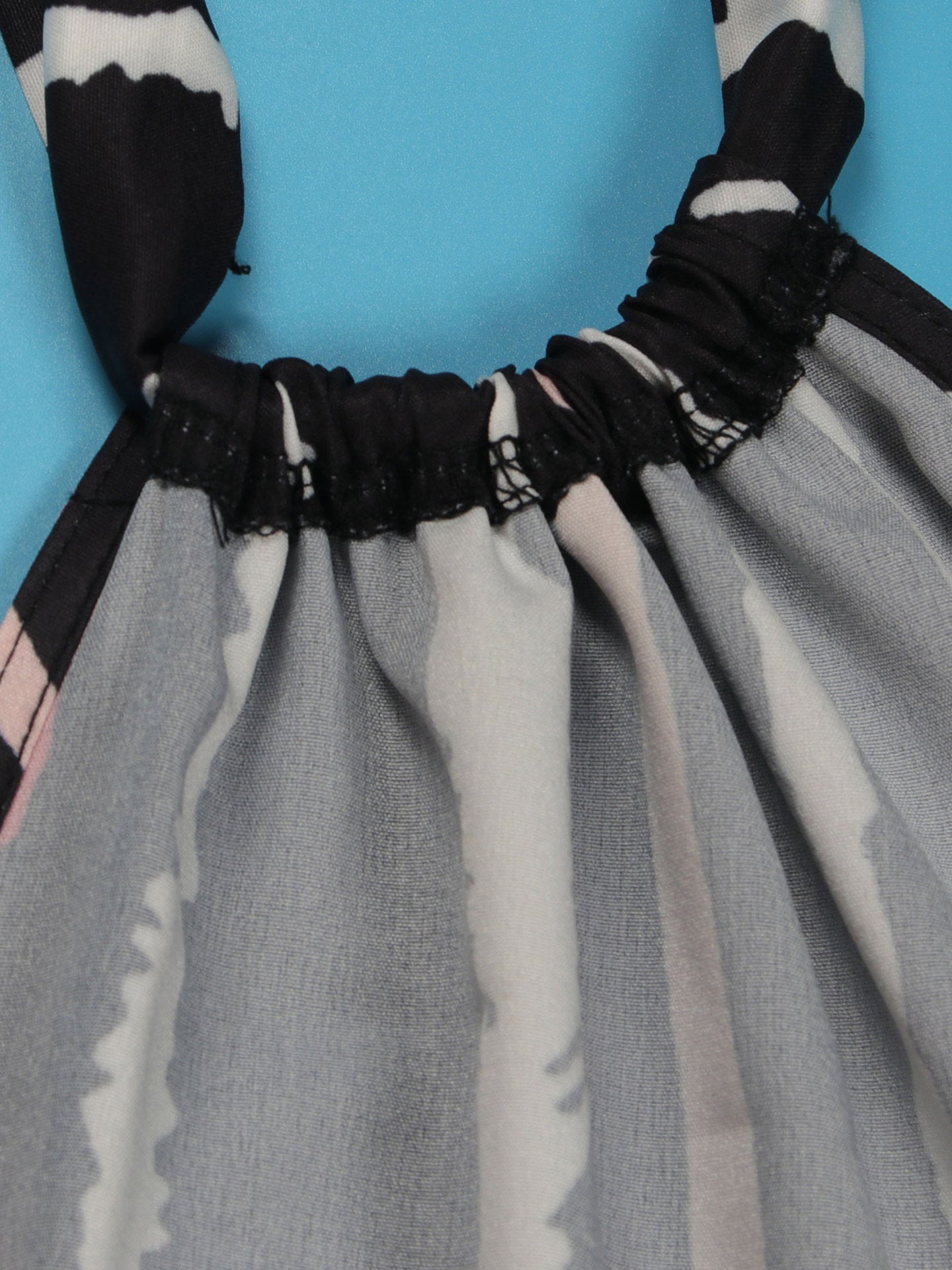 One-Shoulder Striped  Backless Maxi Dress