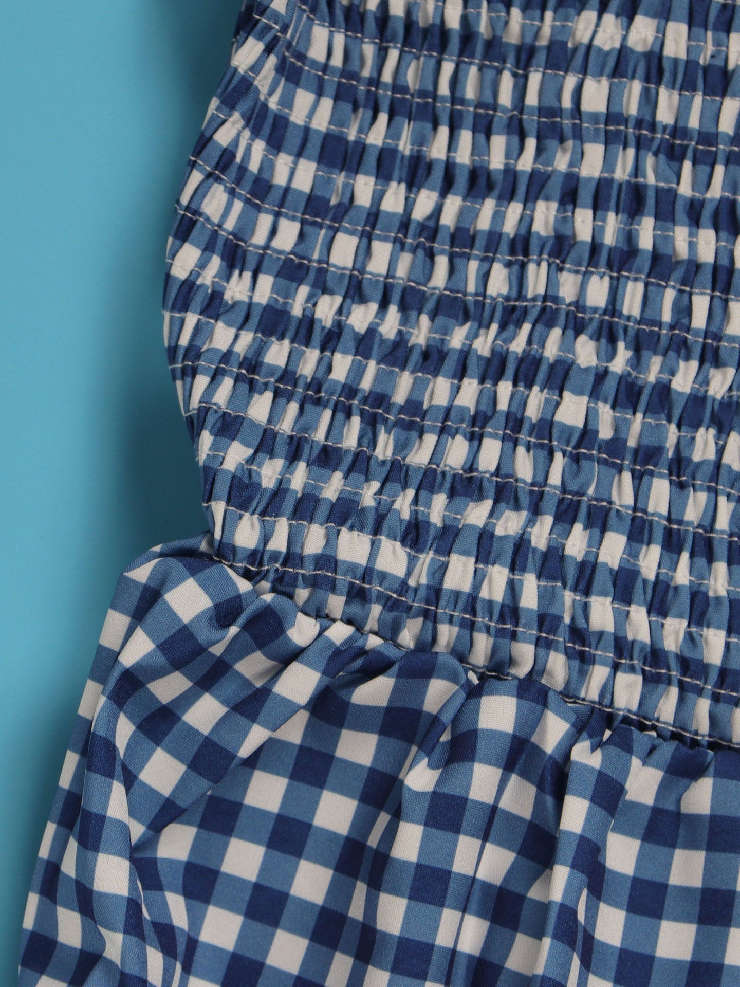 Sleeveless Plaid Ruffle Trim Maxi Dress