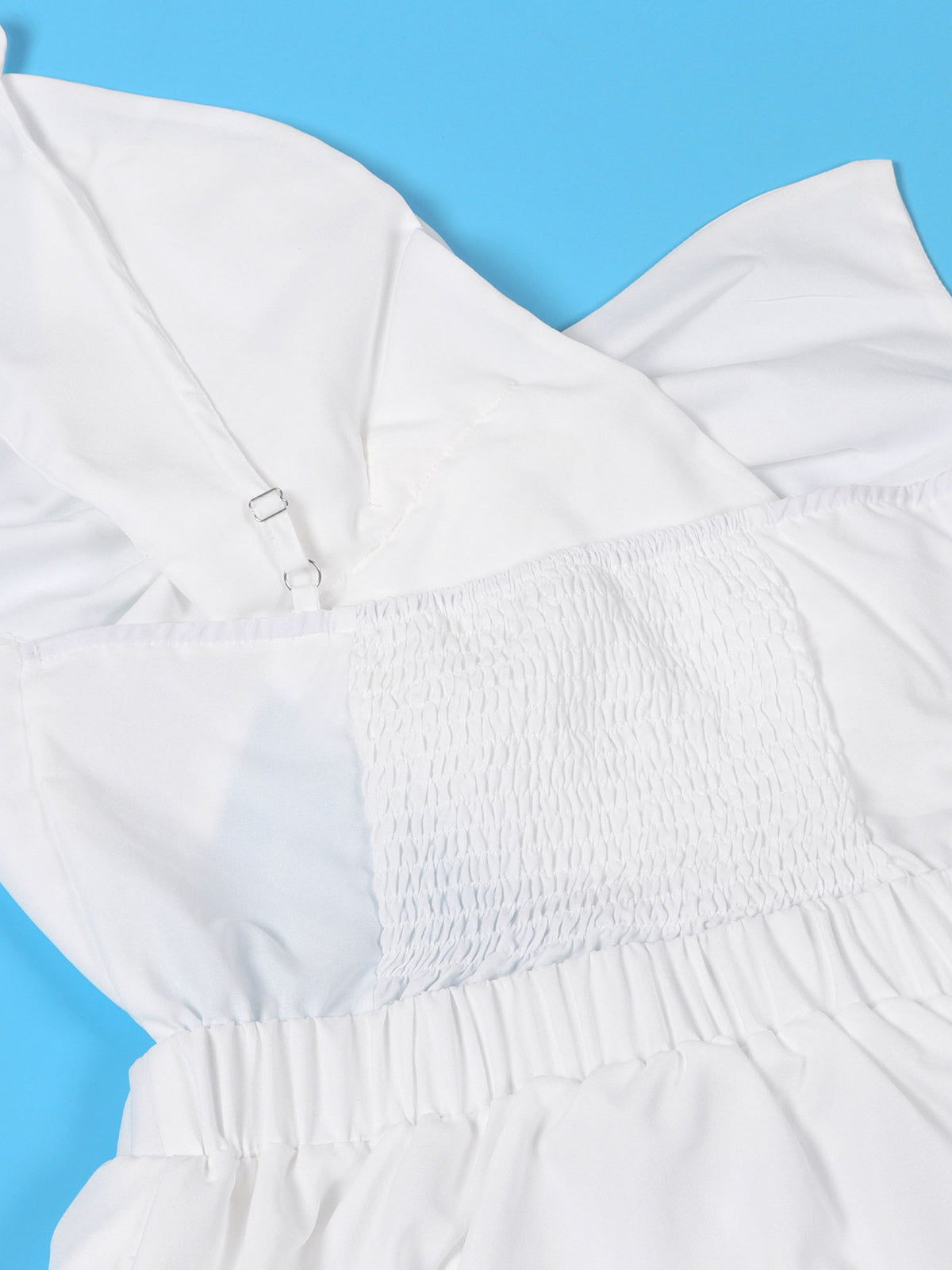 One-Shoulder Ruched Petal Cutout Dress