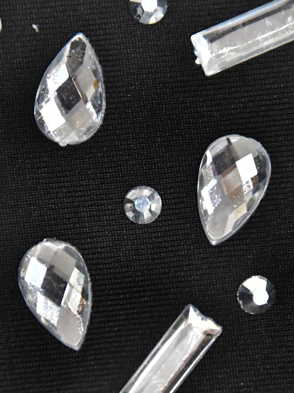 Two-Piece Rhinestone Skirt Set