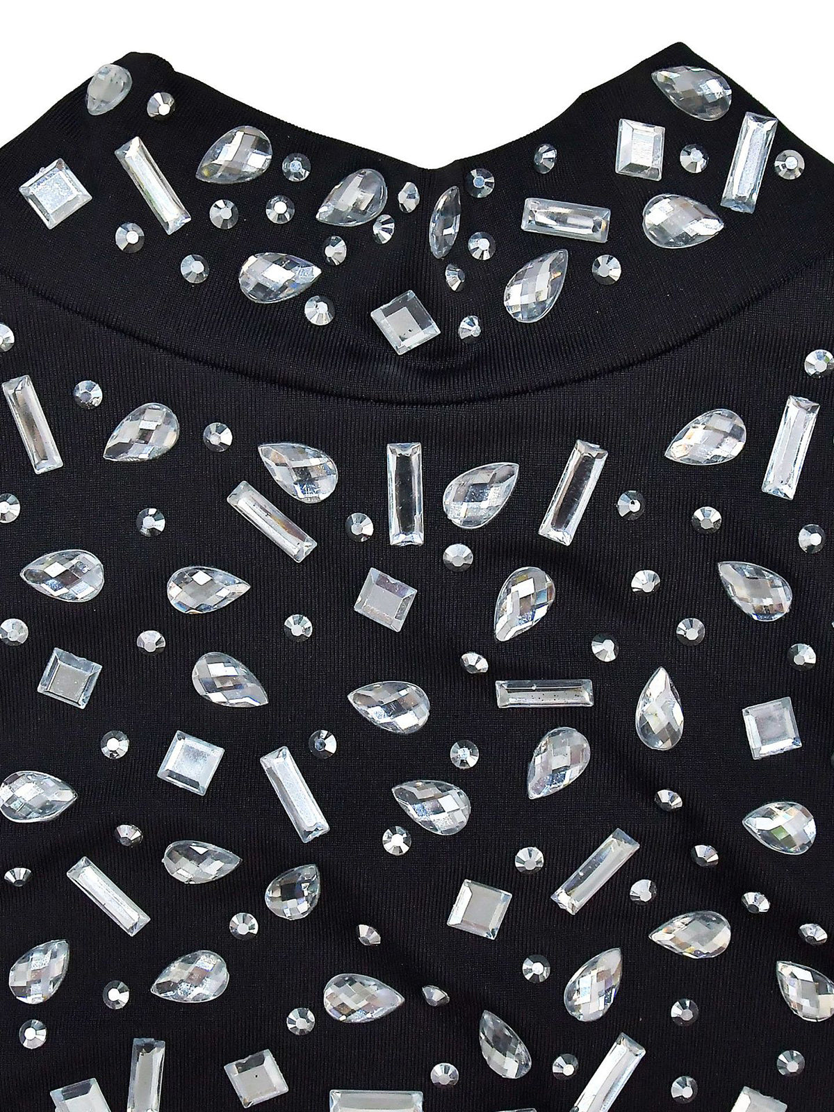 Two-Piece Rhinestone Skirt Set