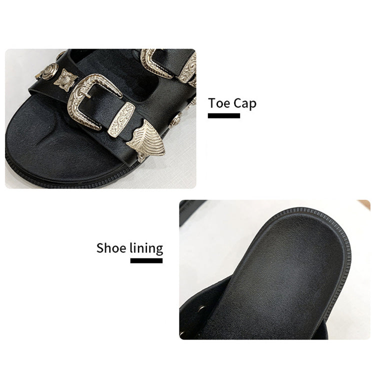 Studded Metal Rivet Flat Slide