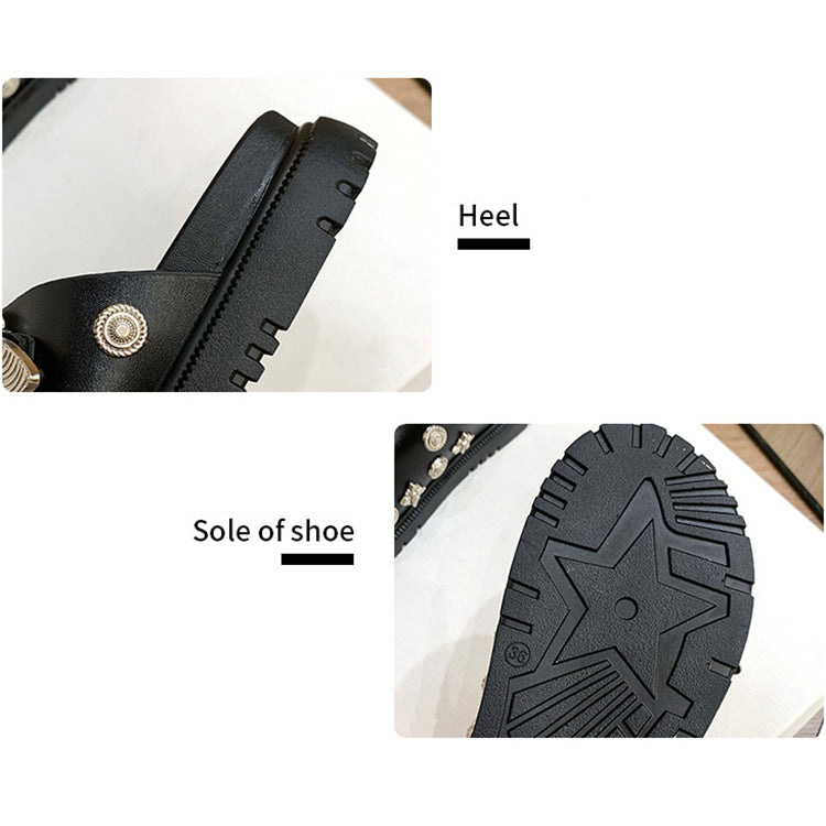 Studded Metal Rivet Flat Slide