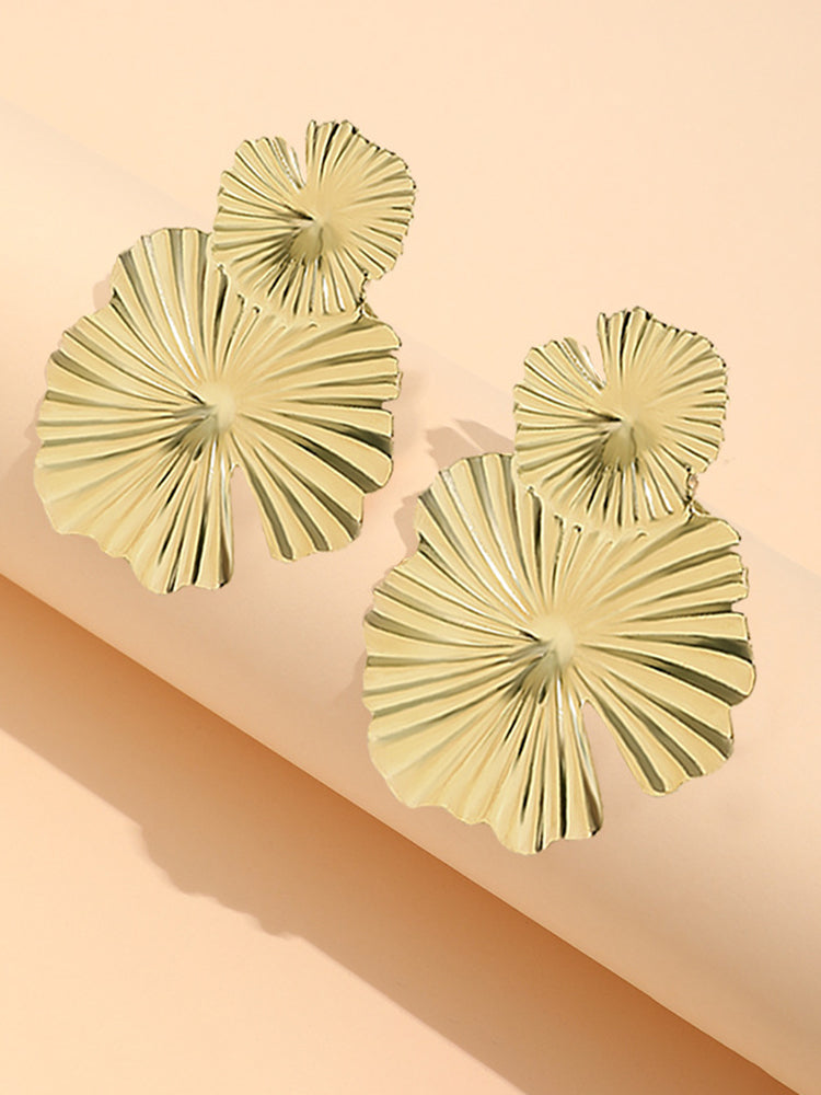 Metallic Flower Earrings
