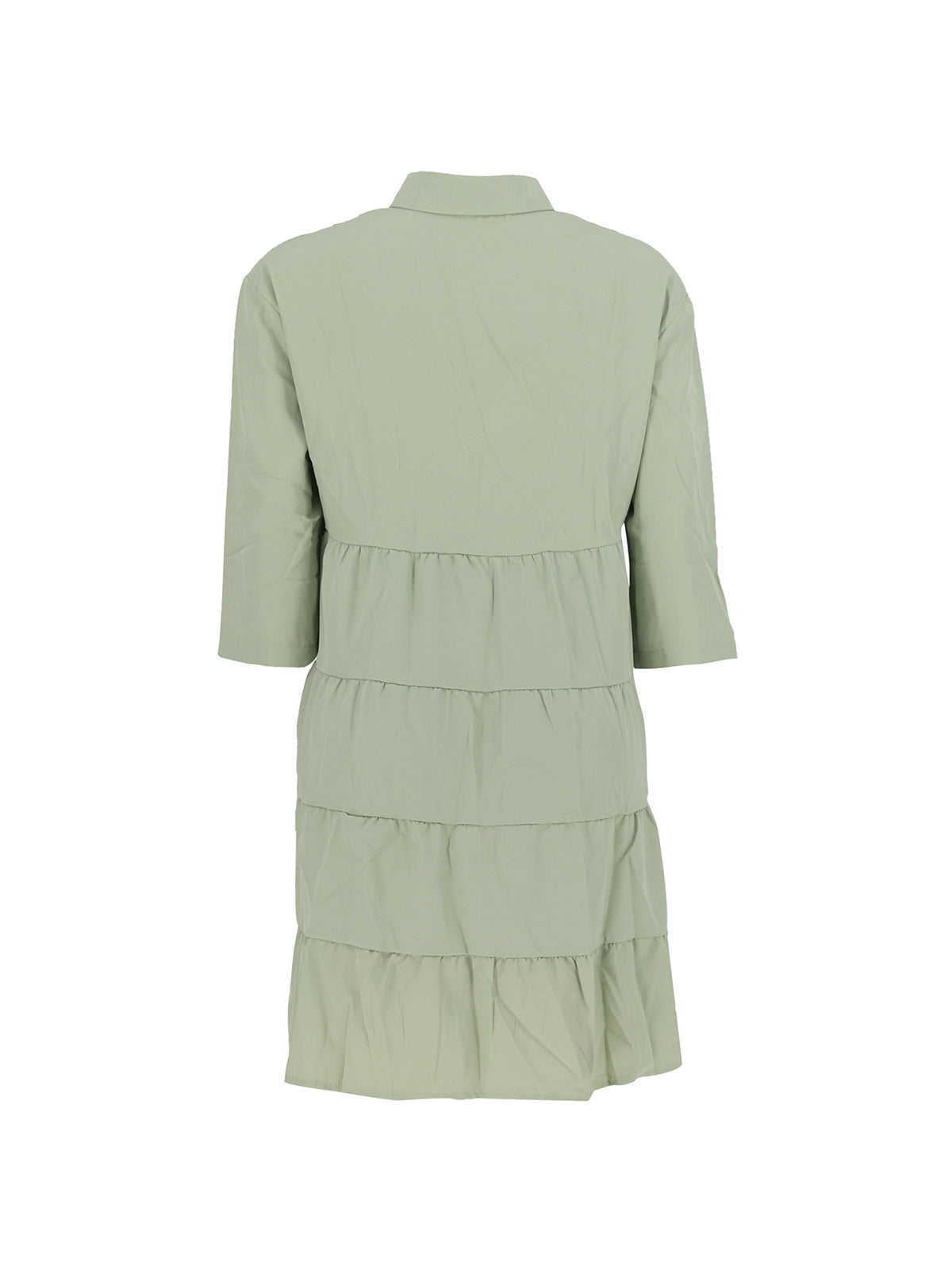 Short Sleeve Ruffle Swing Mini Dress