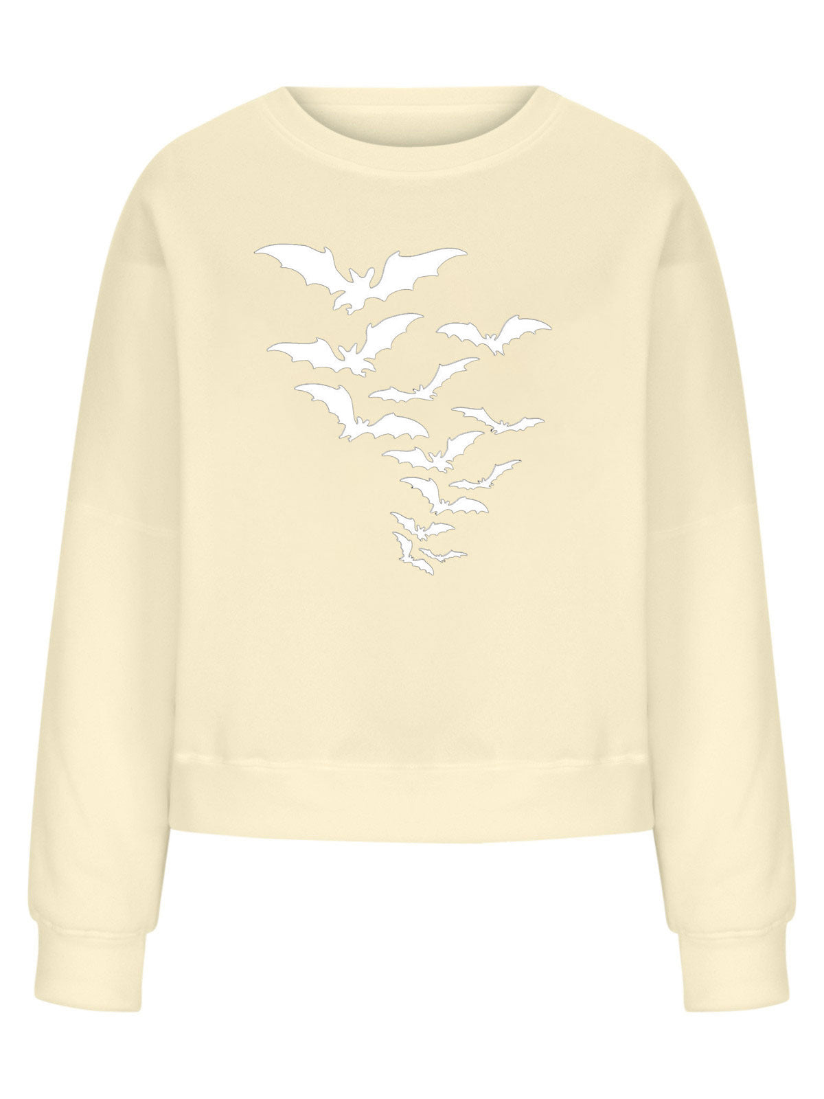 Halloween Bat Print Oversized Sweatshirt