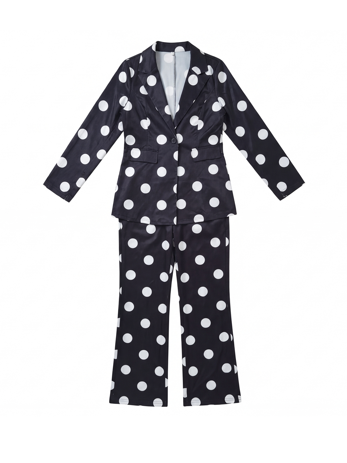 Polka Dot Blazer Pants Sets