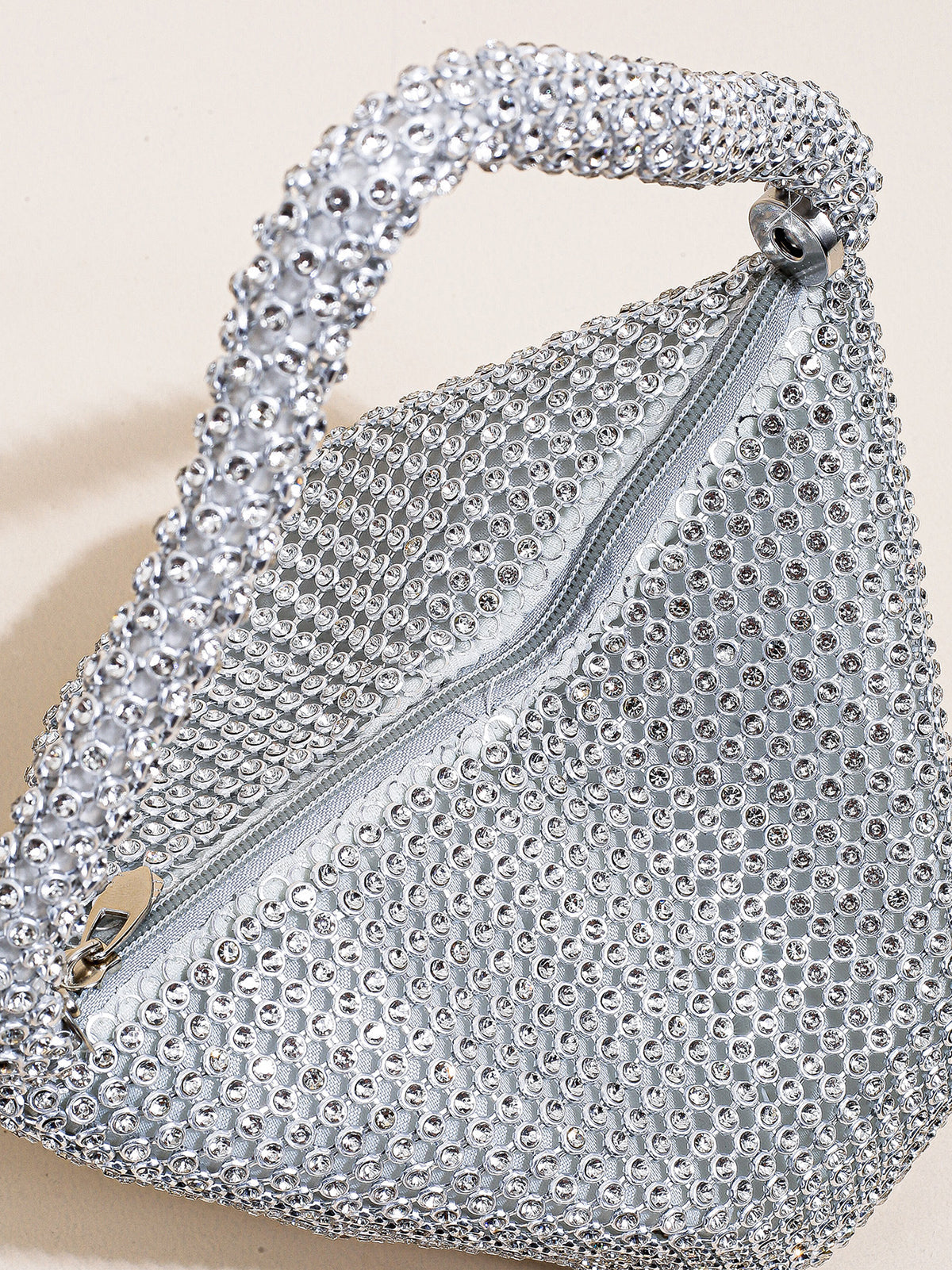 Rhinestone Triangle Evening Clutch