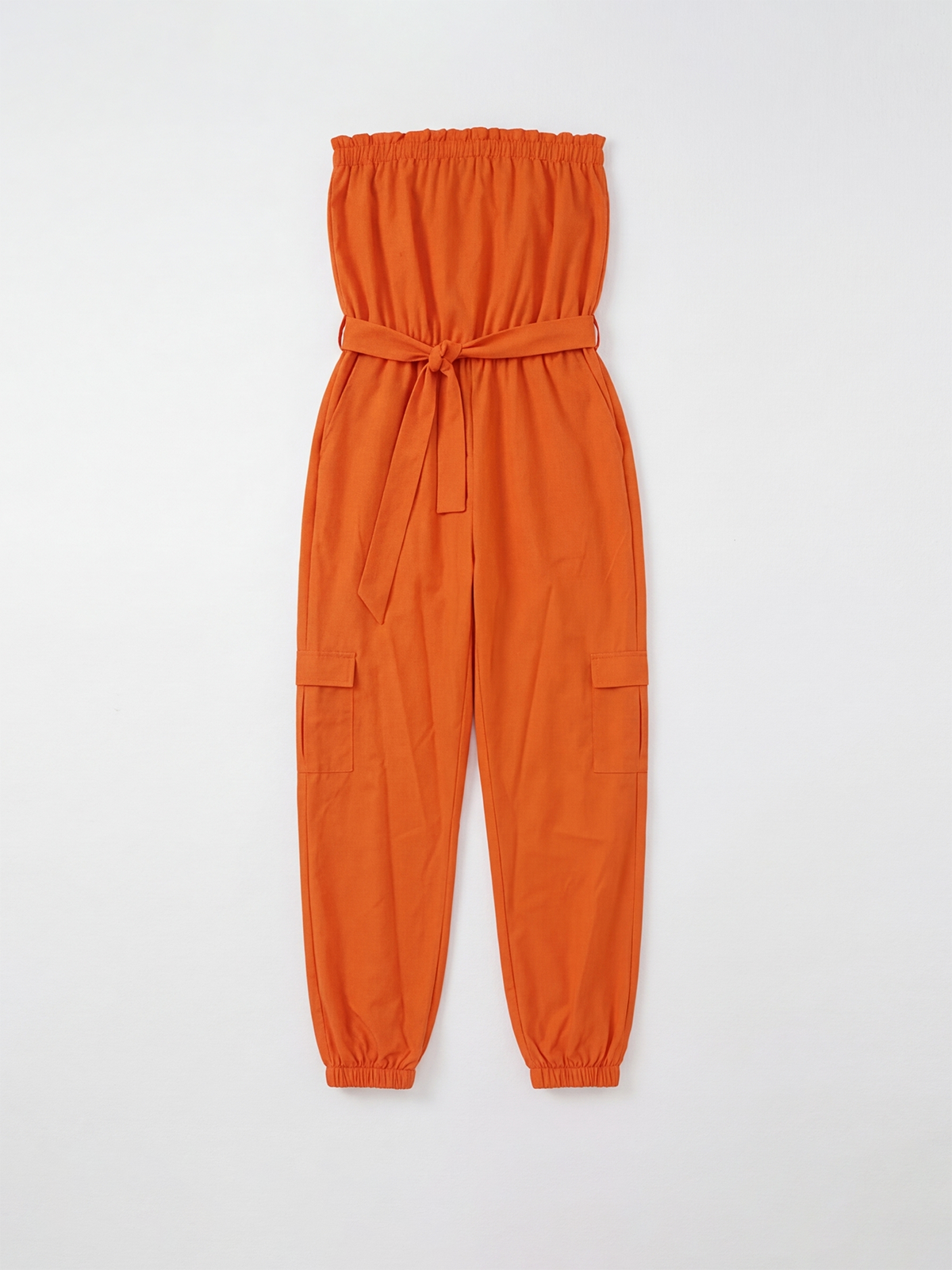 Sleeveless Belted Jumpsuit