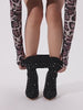 Rhinestone Stiletto Pointed Toe Pants Boots