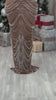 Strappy Rhinestone Mesh Maxi Dress