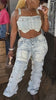 Multi-Pocket Straight Leg Jeans