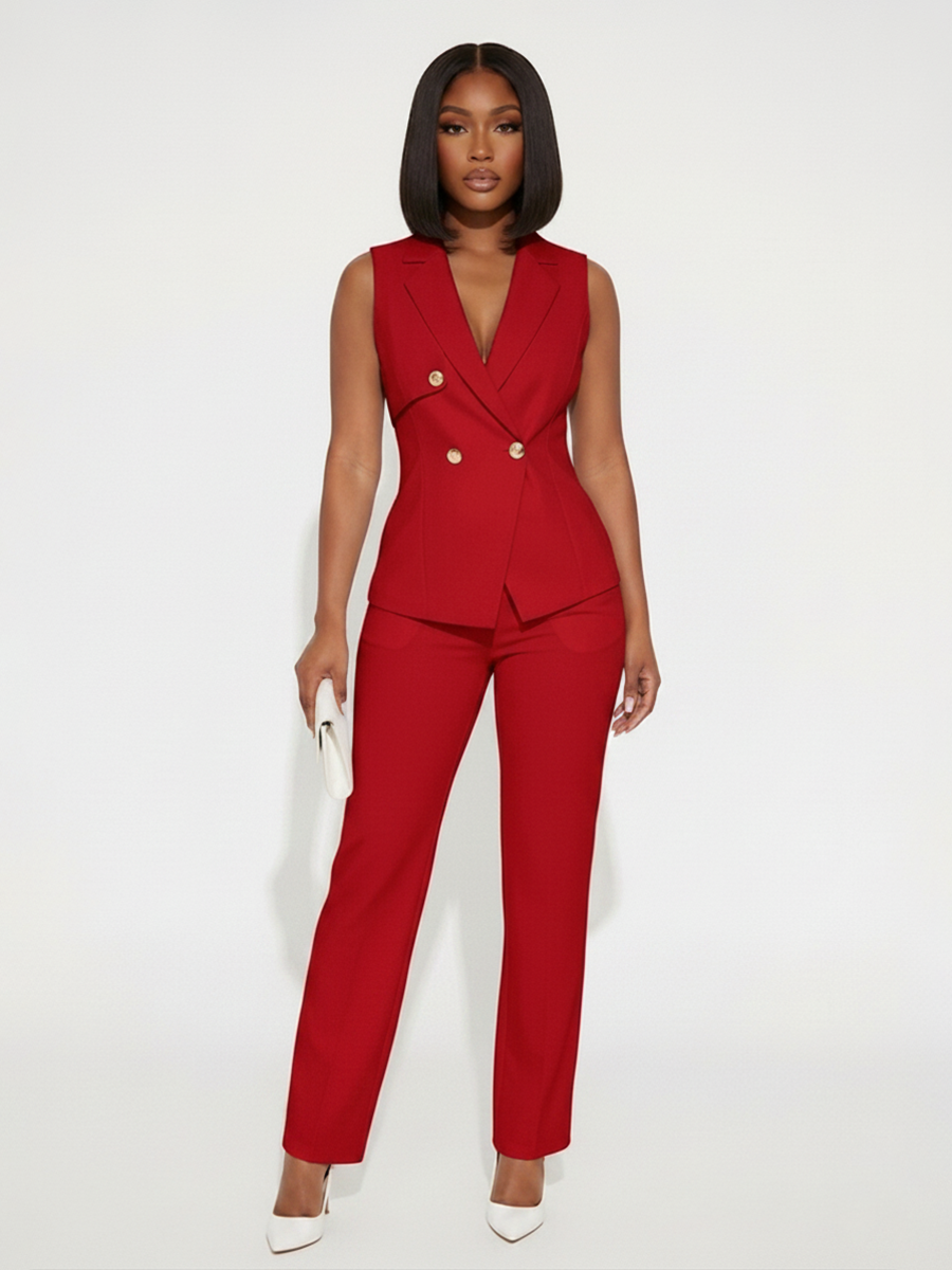 Vest Top Wide Leg Pants Set
