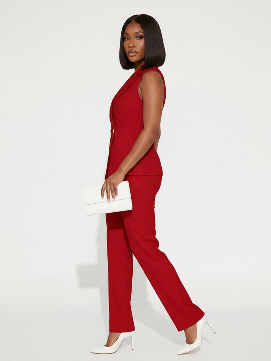 Vest Top Wide Leg Pants Set