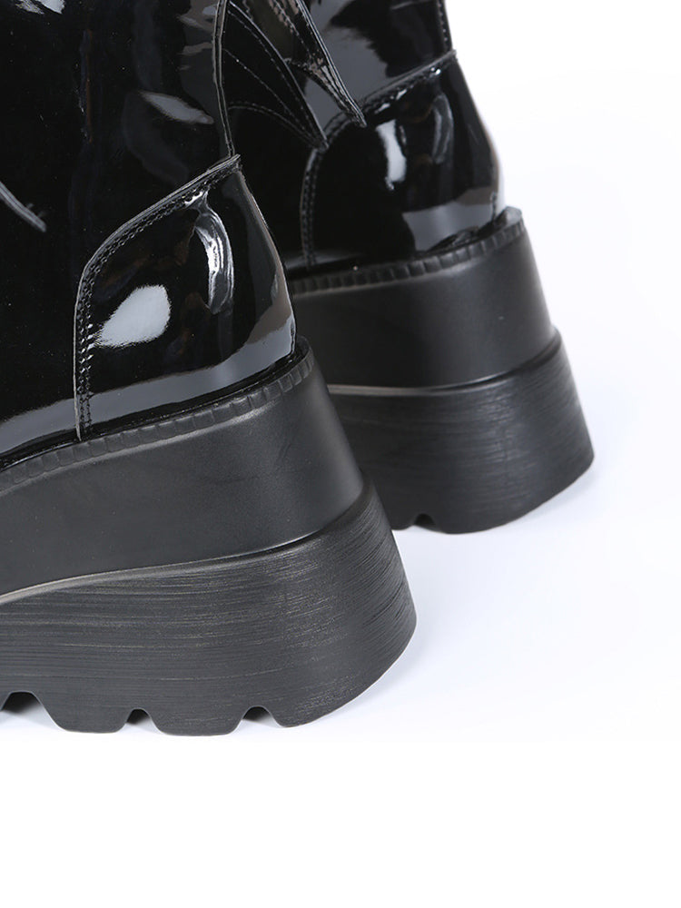 Halloween Bat Wing Platform Martin Boots