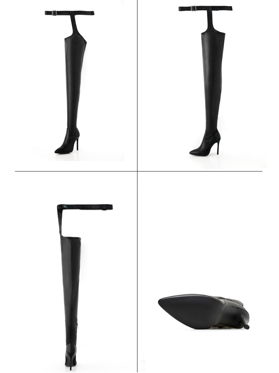 Elegant Thigh High Stiletto Boots