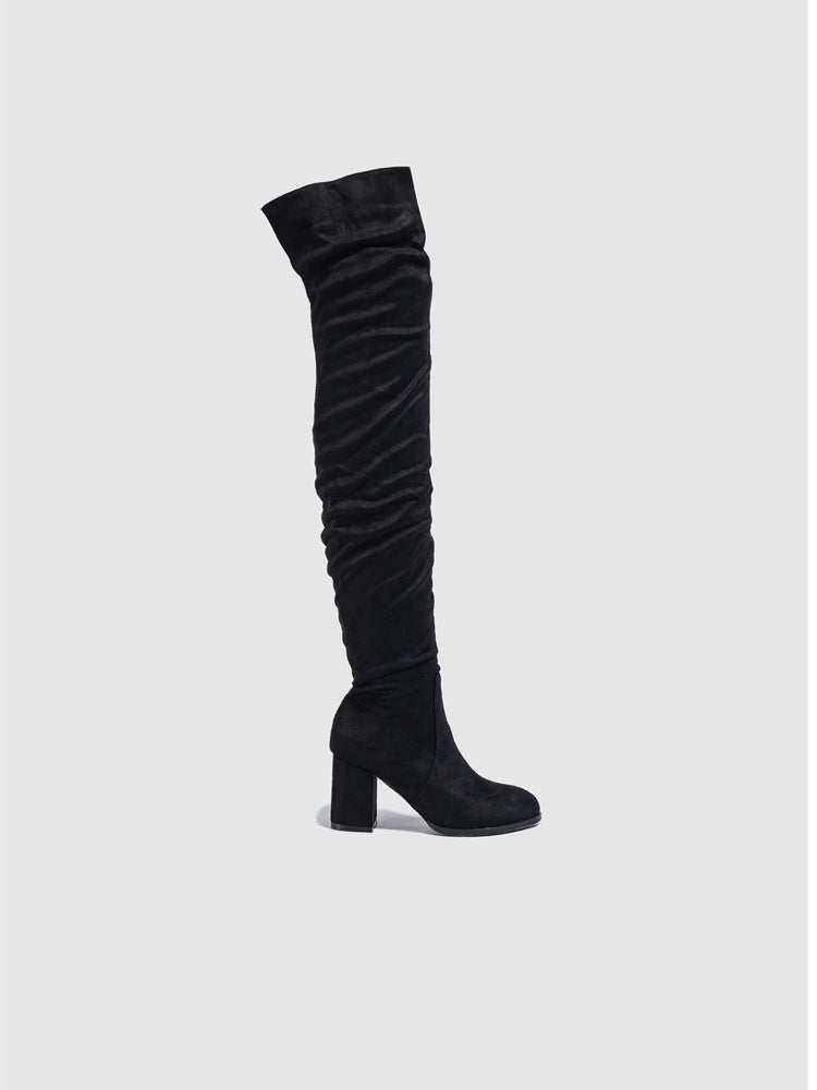 Suede Over-the-Knee Boots