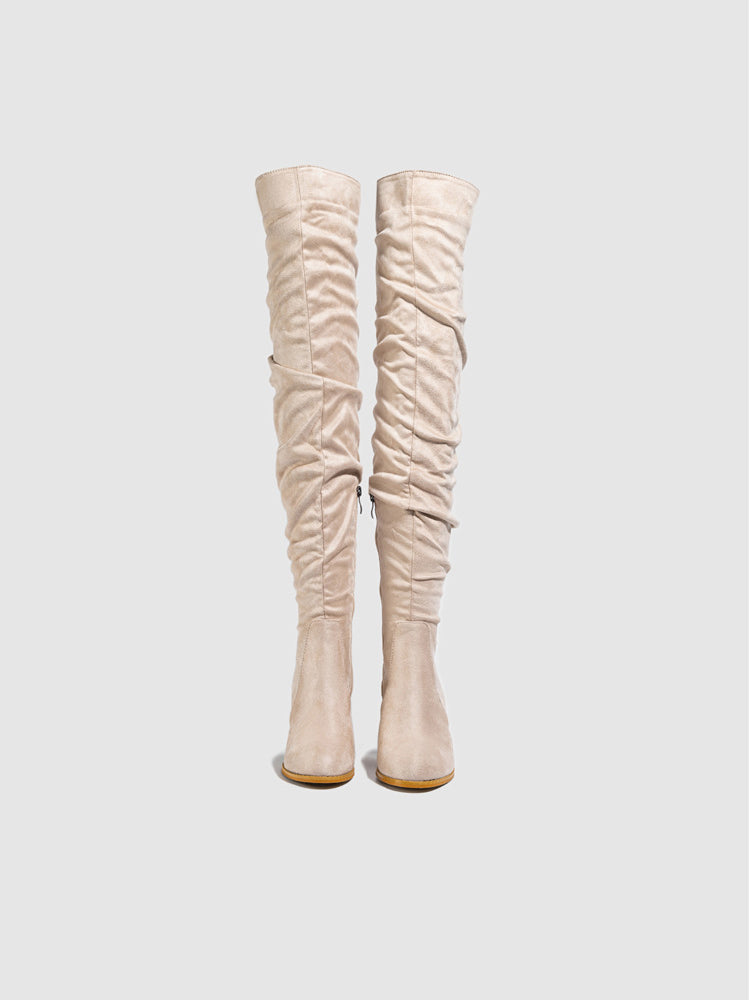 Suede Over-the-Knee Boots
