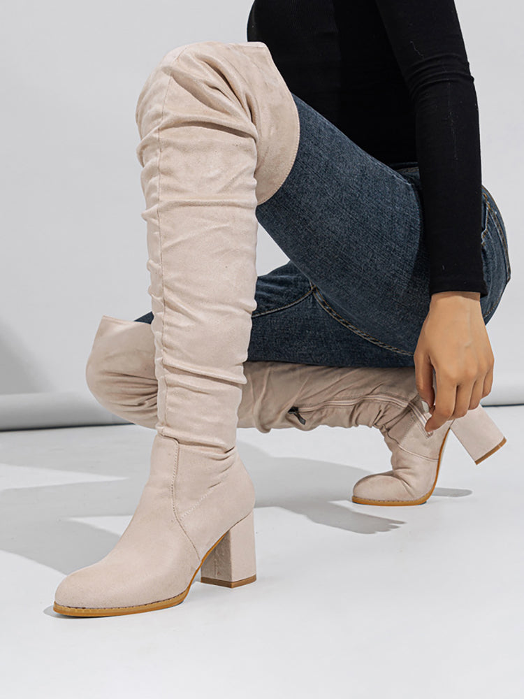 Suede Over-the-Knee Boots