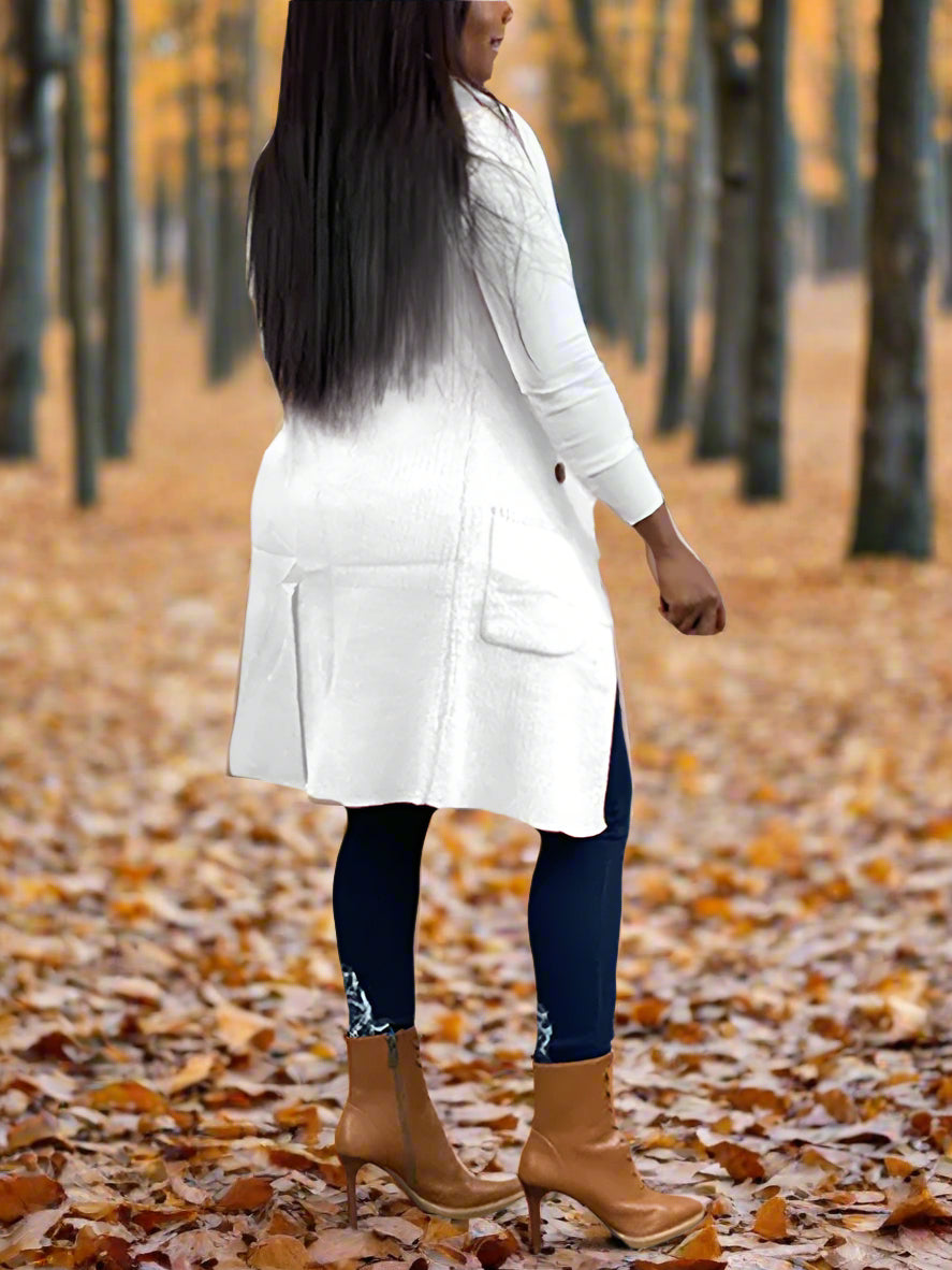 Solid Color Lapel Sleeveless Button Down Vest Jacket