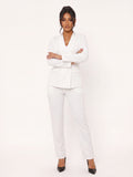 Shawl Collar Blazer Pencil Pants Suit
