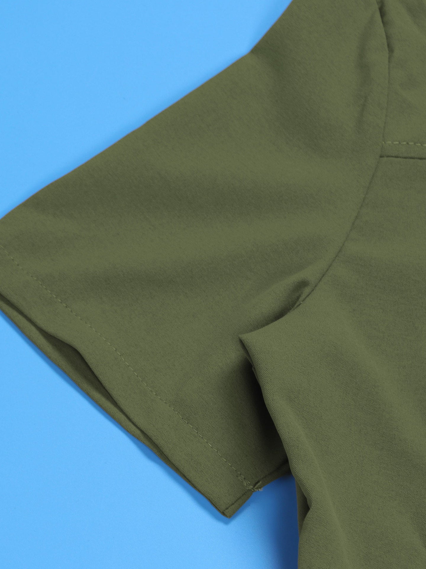 Short Sleeve Zipper Pocket Wide Leg Jumpsuit