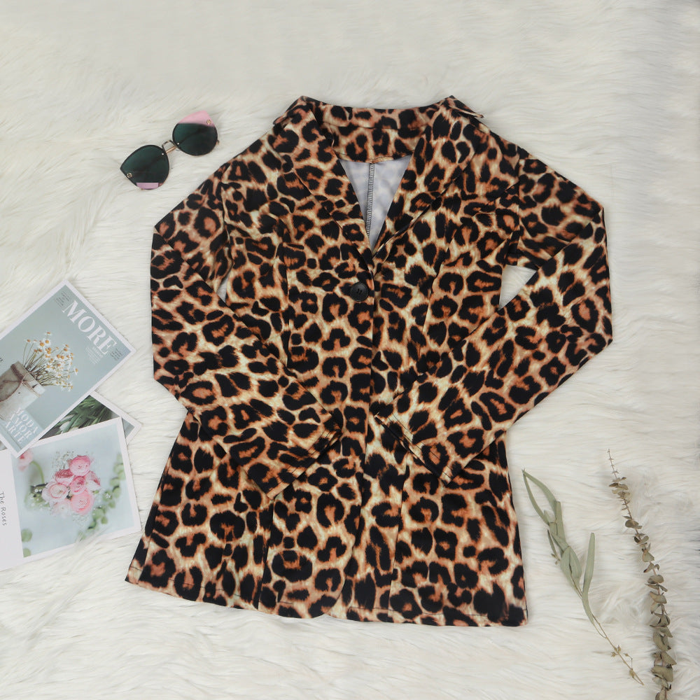 Two Piece Print Jacket High Footless Stockings Set