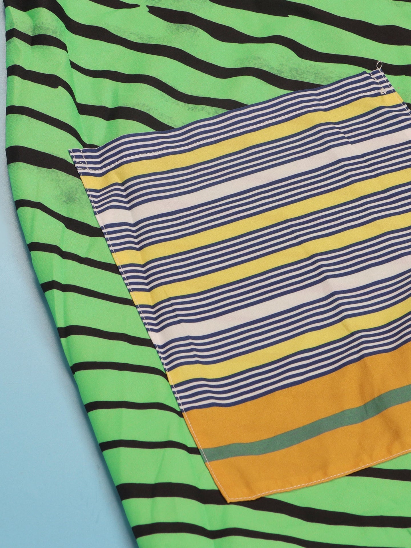 Strap Print Pockets Wide Leg Jumpsuit