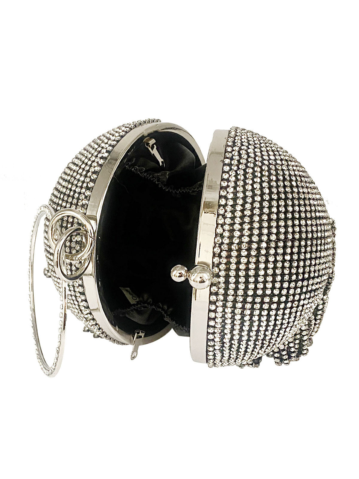 Rhinestone Tassel Clutch Handbag